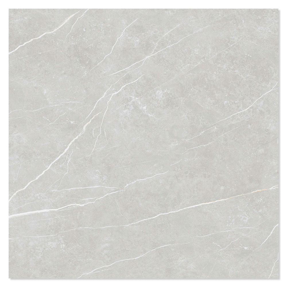 Marmor Gulvflis Prestige Lys Grå Polert 90x90 cm